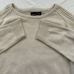 Basic Editions Tan Cottage Core Long Sleeve Sweater Women's XL